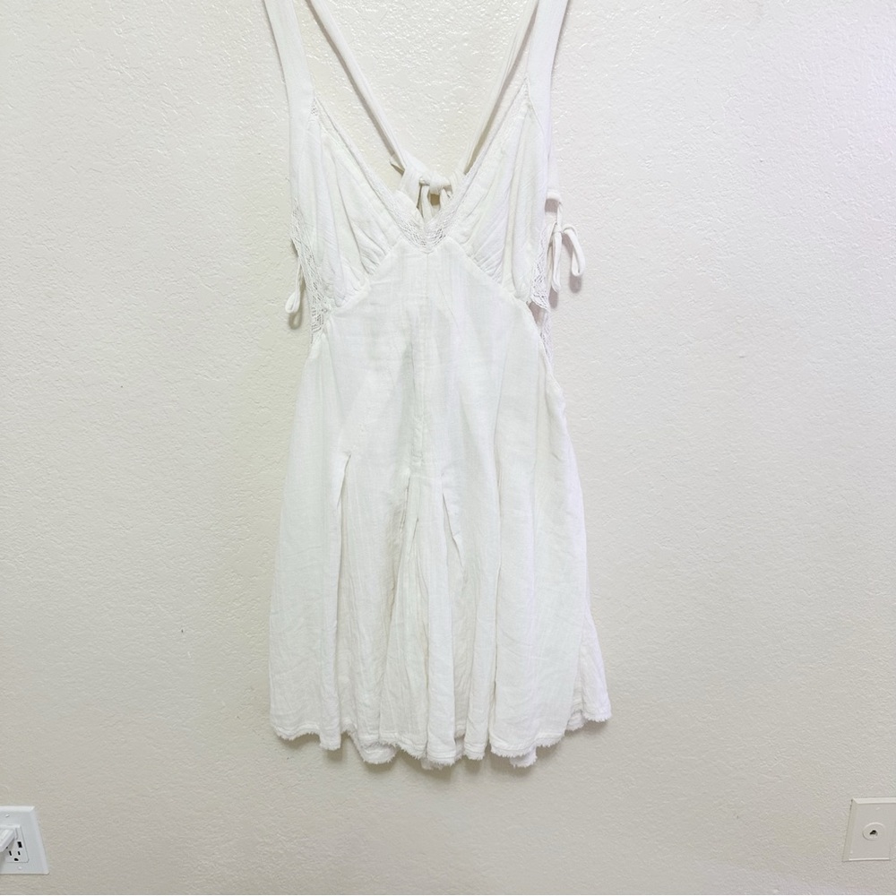 New free people Vivi Lace Trim Minidress size L - Picture 9 of 14